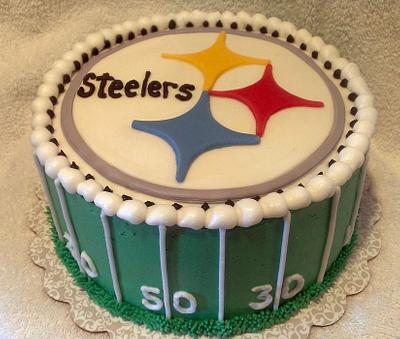 Steelers Cake - Decorated Cake by Andrea'sCakeCreations - CakesDecor