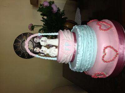 Comunione daughter and grandson - Cake by Chaky