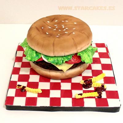 Hamburger Cake - Cake by Star Cakes