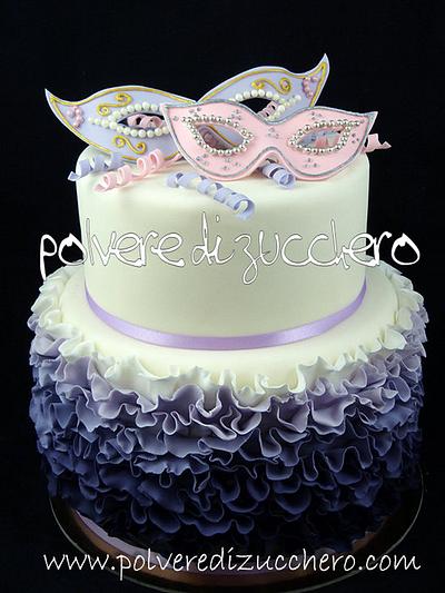 ruffle cake carnival - Cake by Paola