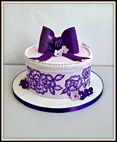 Vintage Hat Box - Cake by Sophia's Cake Boutique