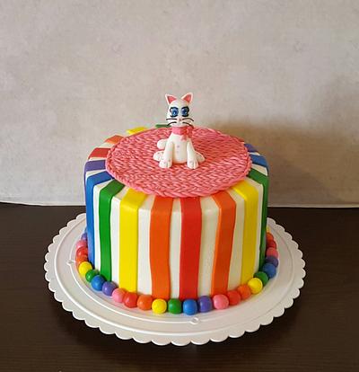Rainbow Cat - Cake by Mommade Cakes 