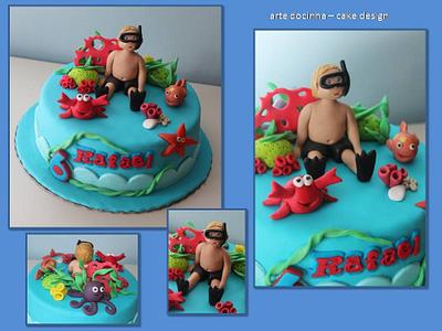 Bolo tema fundo do mar - Cake by Arte docinha - cake design 