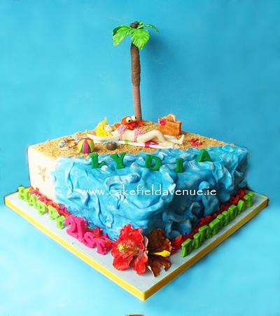 HAWAII BEACH CAKE - Cake by Agatha Rogowska ( Cakefield Avenue)
