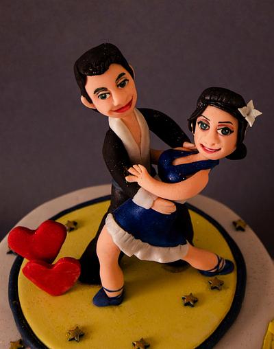 Dance partner to Life partner  - Cake by Sanchita Nath Shasmal