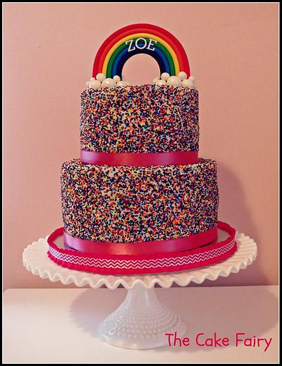 Rainbow Sprinkles Cake! - Cake by Renee Daly