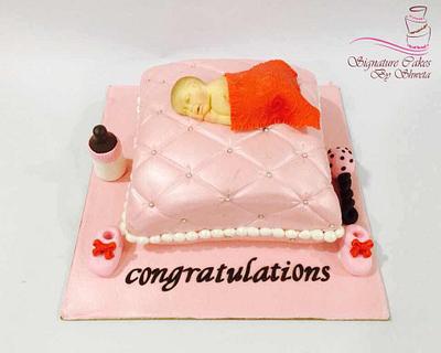 Baby on A Cushion Cake - Cake by Signature Cake By Shweta