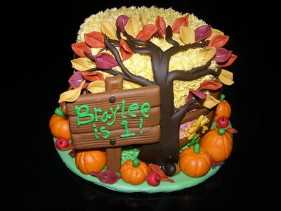 "Fall/Autumn" Themed Cake for 1st Birthday - Cake by Jon O'Keeffe
