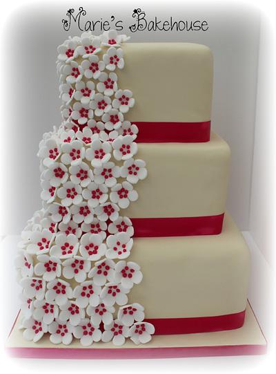 Wedding cake for Helen and James - Cake by Marie's Bakehouse