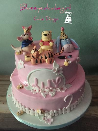 Winnie the Pooh for two year old Lily - Cake by Blueeyedcakegirl