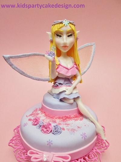 frozen pink fairy - Cake by Maria  Teresa Perez