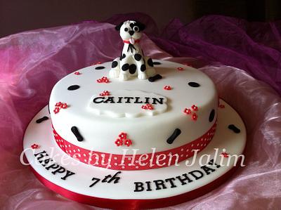 spotty dog birthday cake - Cake by helen Jane Cake Design 