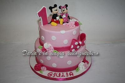 Mickey mouse and Minnie cake - Cake by Daria Albanese