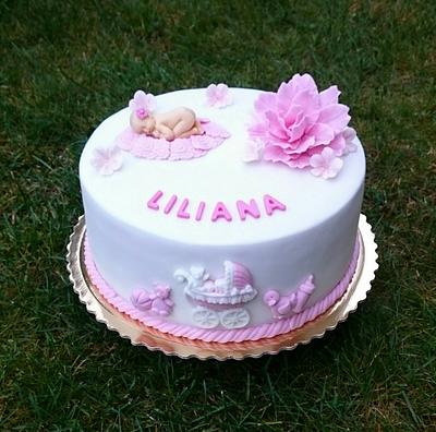 Christening cake for girl - Cake by AndyCake