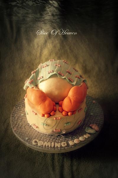 Dainty Lil'Baby Bump - Cake by Slice of Heaven By Geethu