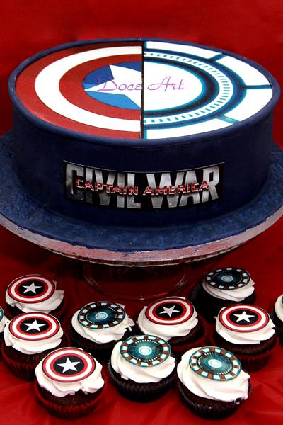 Civil War Cake & Cupcakes - Cake by Magda Martins - Doce Art
