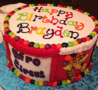 Braydens Afro Circus - Cake by Dee