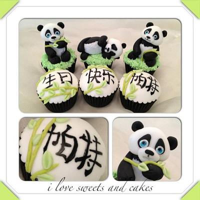 Cute Panda Cupcakes  - Cake by Vicki Graham