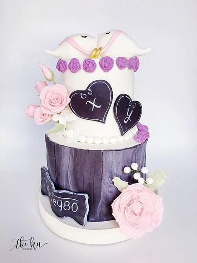 Love Birds - Cake by The KU Cakery