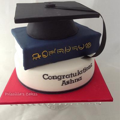 Graduation cake  - Cake by Priscilla's Cakes