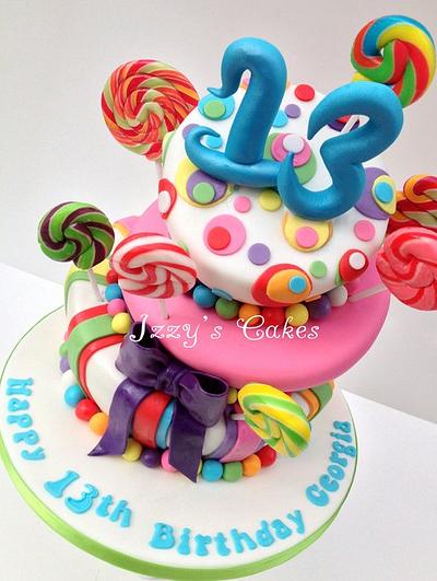Lollipop wonky cake! - Cake by The Rosehip Bakery