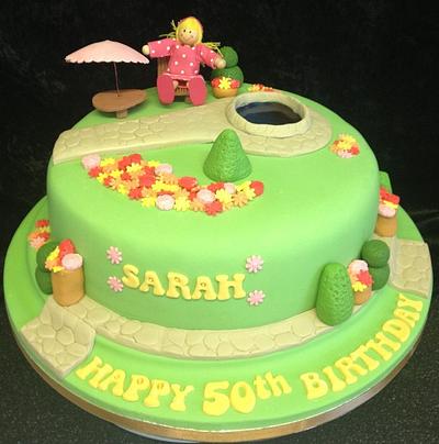 A flower garden - Cake by Kirstie's cakes