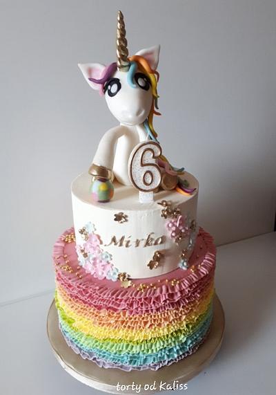 Birthday unicorn - Cake by Kaliss