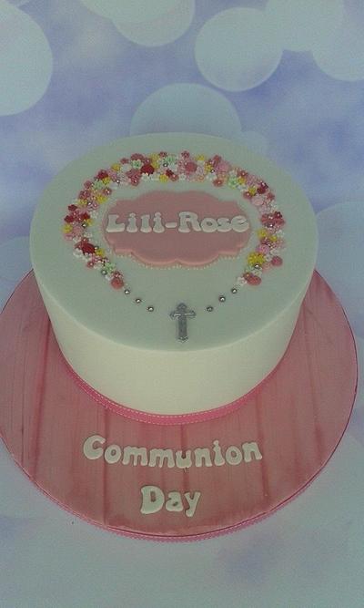 Communion cake Lili Rose - Cake by Jenny Dowd