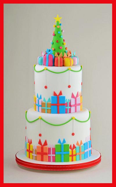 Christmas Parcel Cake - Cake by Sandra Monger