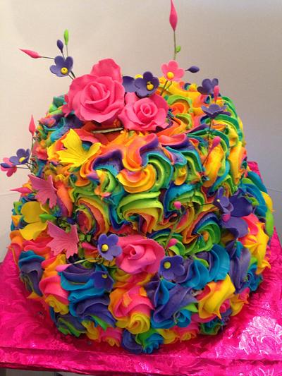 Coming up rainbows - Cake by dramsubir