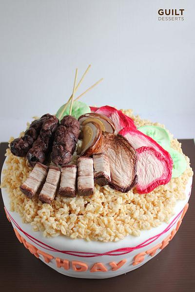 Char Shiu - Pork Rice Cake - Cake by Guilt Desserts
