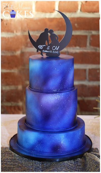 To the Moon and Back Wedding - Cake by Hot Mama's Cakes