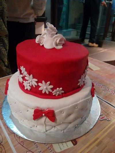 Engagement cake - Cake by Paramjit