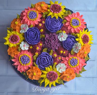 Happy spring  - Cake by Divya iyer