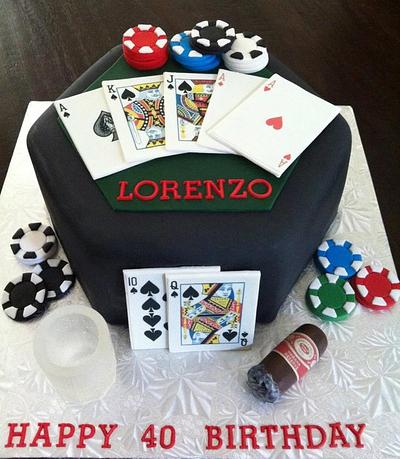 Poker Table Cake - Cake by The SweetBerry