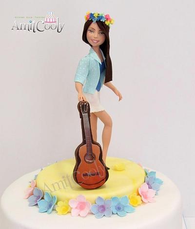 Girl with guitar - Cake by Nili Limor 