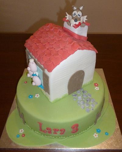 3 Little pigs cake - Cake by Colori di Zucchero