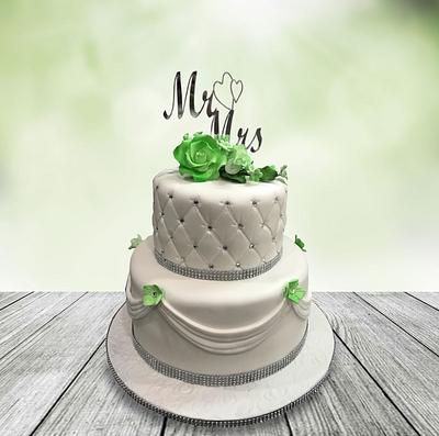 Mr and Mrs Green Flowers - Cake by MsTreatz