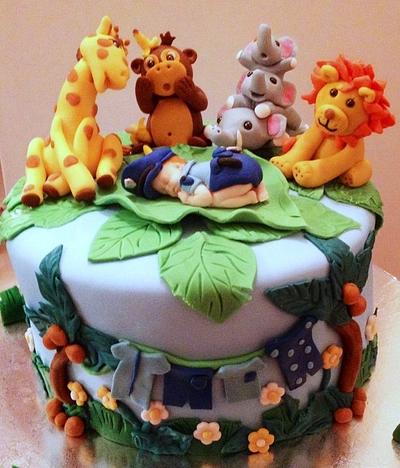 Safari Baby Shower Cake  - Cake by WANDA