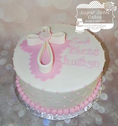 Loop Cross Baptism - Cake by Sugar Sweet Cakes