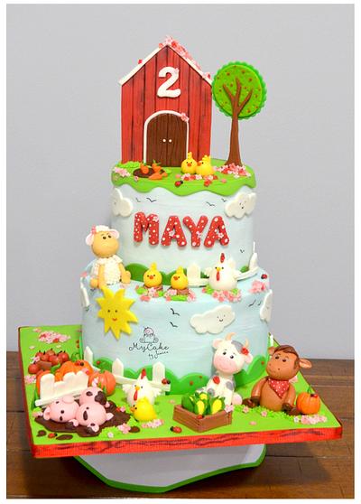 Farm animals for little girl :D  - Cake by Hopechan