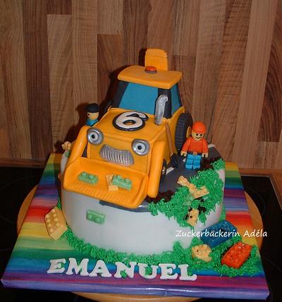 LEGO - road works cake - Cake by Adéla
