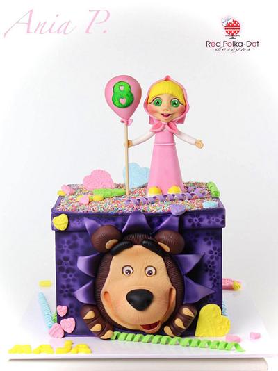 Marsha and the Bear - Cake by RED POLKA DOT DESIGNS (was GMSSC)