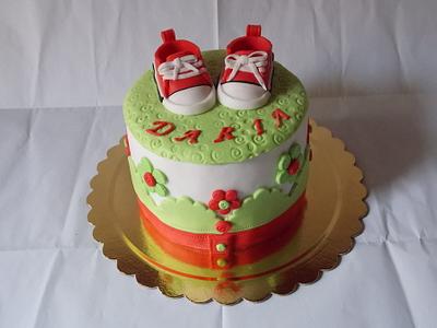 baby converse cake - Cake by Doc Sugarparty