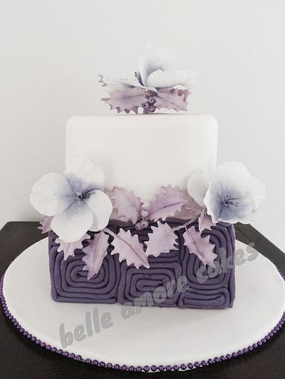 A purple Christmas - Cake by Belle Amore Cakes