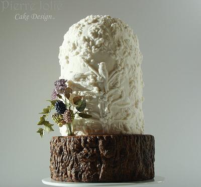 Bird Cage set Tree Trunk - Cake by Pierre Jolie Cake Design