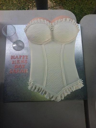 Bridal shower Corset - Cake by Kim Jury