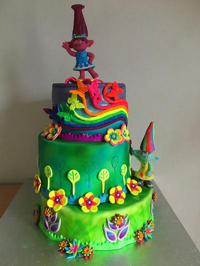 Poppy Trolls cake - Cake by Rianne