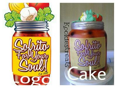 Sofrito For Your Soul Logo Cake  - Cake by Wanda