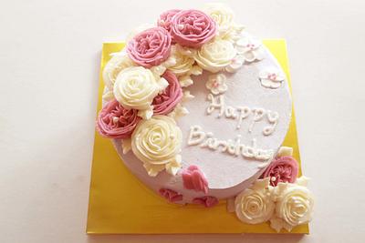 english rose cake - Cake by fantasticake by mihyun